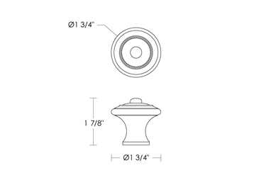 Trent Knurled Knob